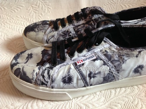 Sneakers Superga Anthropologie Petunia platform tela 41,5 - USAW 10 - USAM 8,5 - Foto 3 di 12