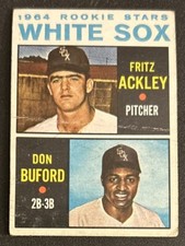 1964 Topps White Sox Rookie Stars Fritz Ackley Don Buford Baseball Card 368 Poor. rookie card picture