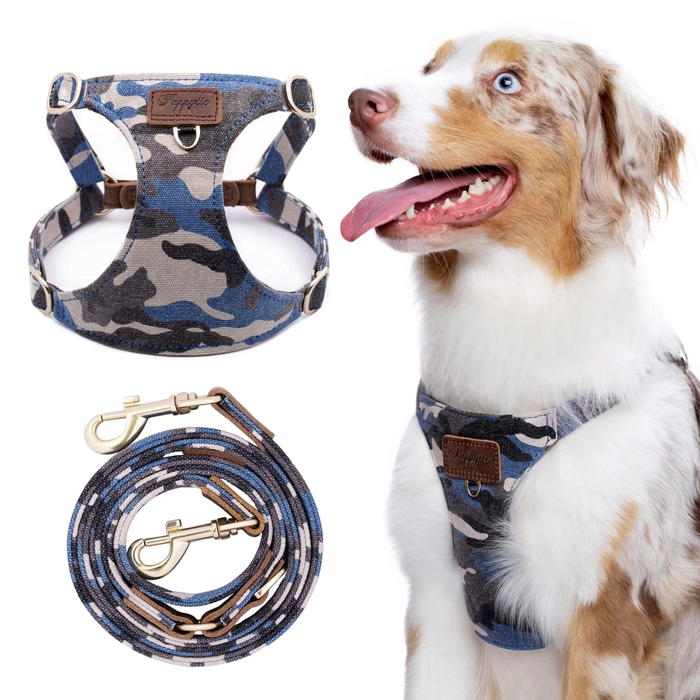 Dog Harness, No Pull Dogs Harness and Multi-Function Leash Set for Medium Dog...