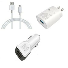 Wall Car Adapter Micro USB Cable For Samsung Galaxy S6 S7 S7 Edge Note 4 5