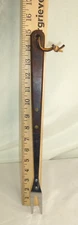 15" Grill Fork Robinson Knife Co. Stainless USA Dark Brown Riveted Wood Handle
