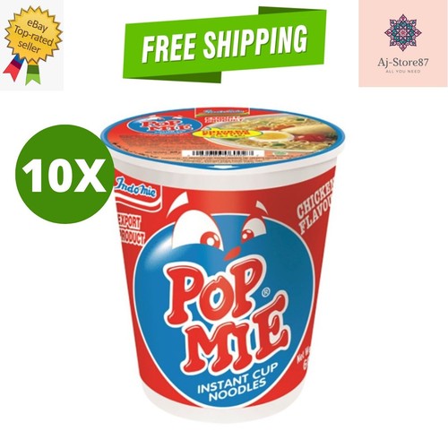 10 x nouilles instantanées Pop Mie saveur poulet Indomie 60 g -اندومي - Photo 1/3