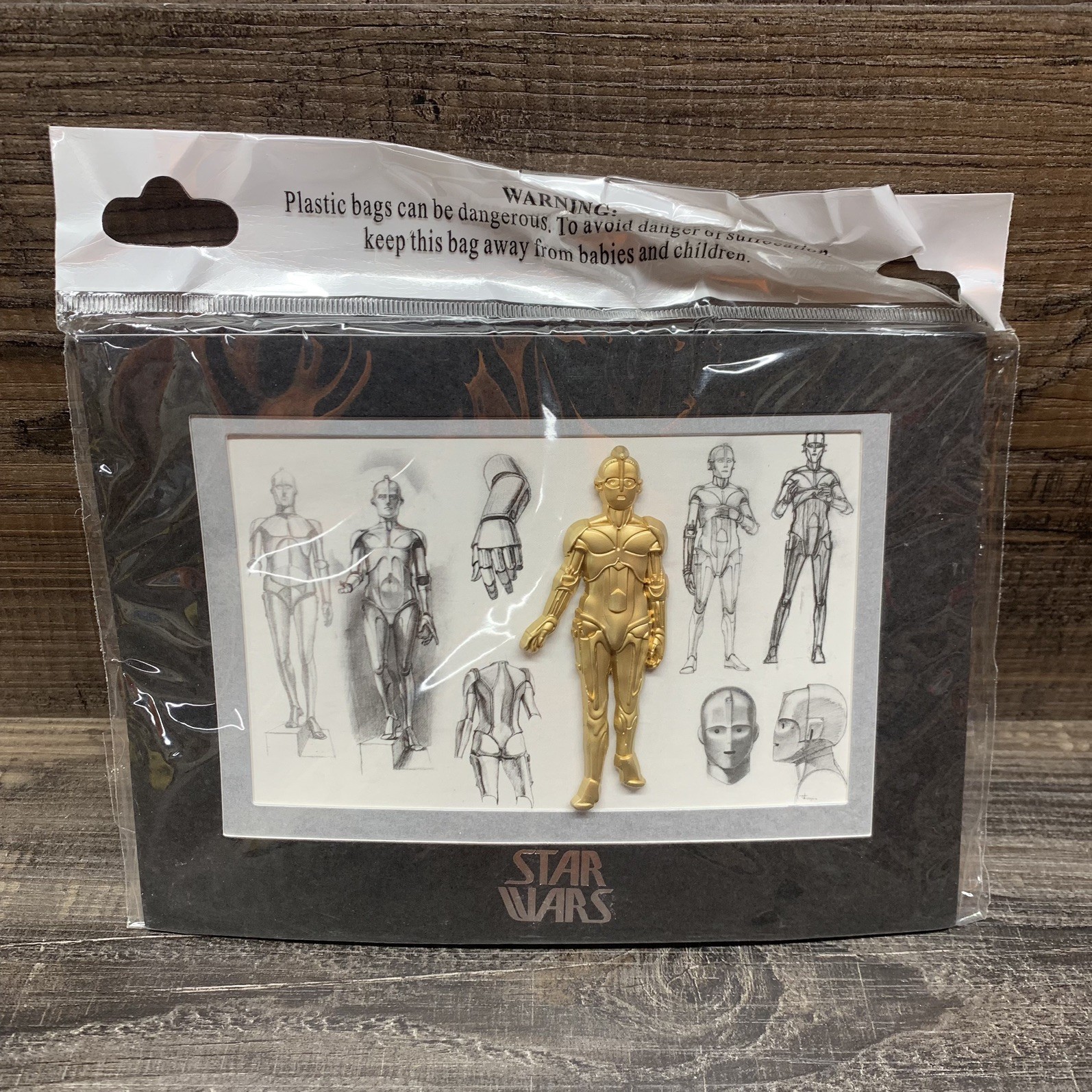 Disney Pins PP100546 WDW Star Wars Weekend Jumbo C3PO Pin with Mini-Print 