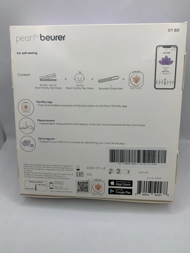 Pearl By Beurer | Ovulation Predictor And Fertility Tracking Kit, Ot80 - Image 3 of 4