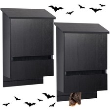2 Pack Bat House for Outdoor Large Cedar Wood Bat Box for Outside Tree Weathe...