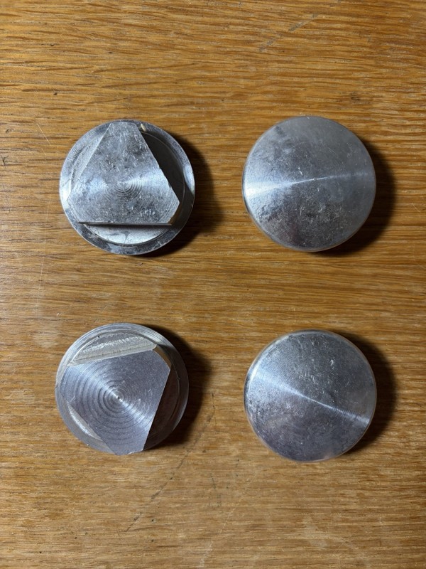 4 Hollaender Speed Rail Pipe Fitting Aluminum End Cap Plugs For 1.5 Inch I Think