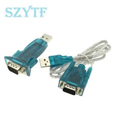 3Ft Translucent USB 2.0 to DB9 RS232 Serial Converter 9 Pin Adapter Cable PDA S