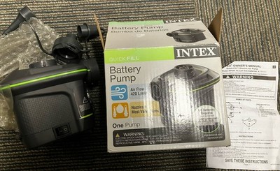 Used- Intex Quick Fill Battery Operated Air Pump