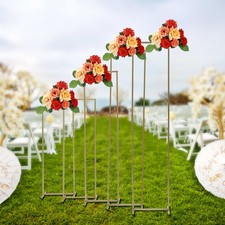 5 pcs Floral Stands Wedding Square Iron Tube Steel For Parties Wedding Scenes