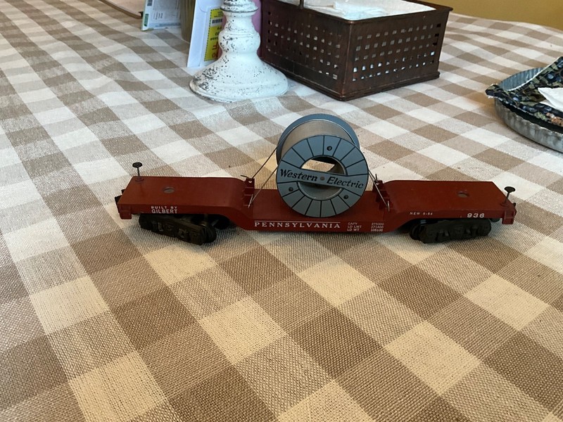 American Flyer Trains S gauge 936 Western Electric depressed center flatcar 