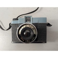 Vintage Diana 120mm Film Toy Camera Blue Black Hong Kong Lomography w/ Strap