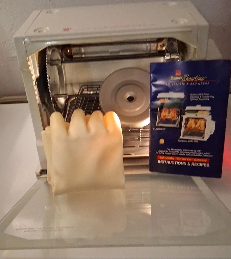 Ronco Showtime Rotisserie & BBQ Model 3000T CLEANED AND TESTED WORKS GREAT PRICE