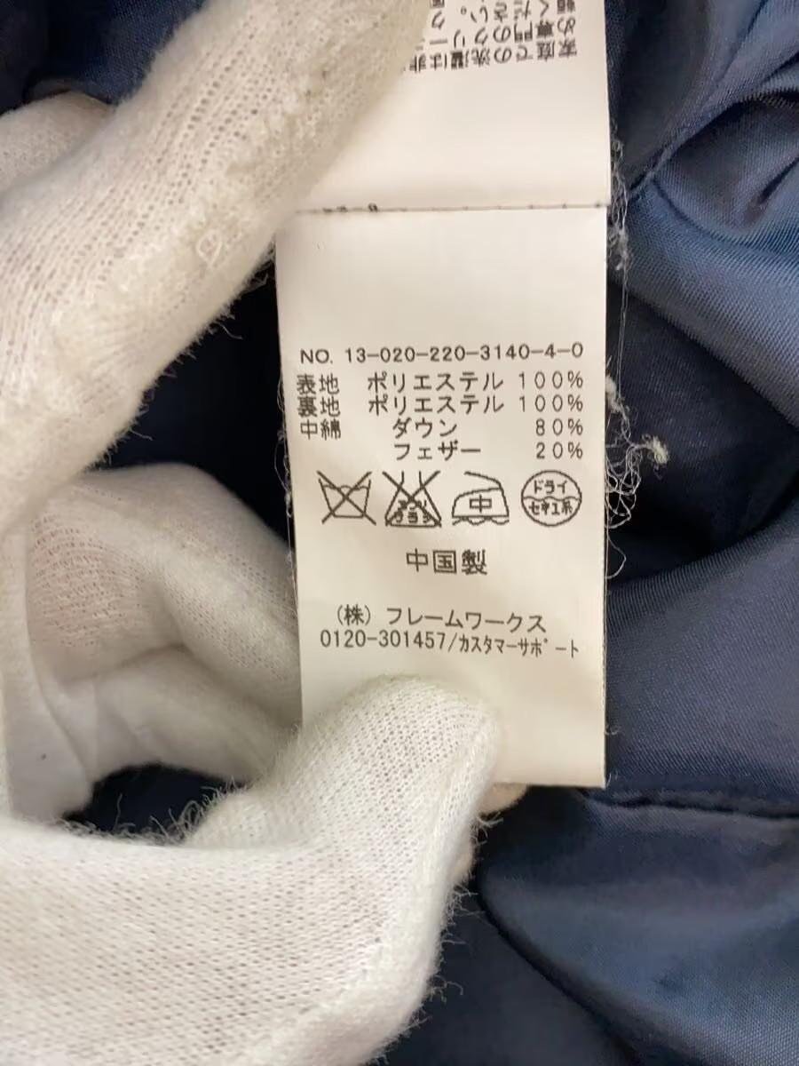 FRAMeWORK Down Jacket, Size 38, Polyester, NVY, S… - image 5