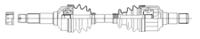 GSP 4103017 CV Axle Assembly
