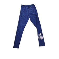 NWT WOMEN ADIDAS LEGGINGS BLUE WITH LOGO SIZE SMALL e7