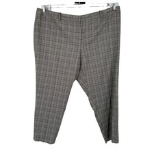 Calvin Klein pants plaid Slim Fit Trousers black size 24W 
