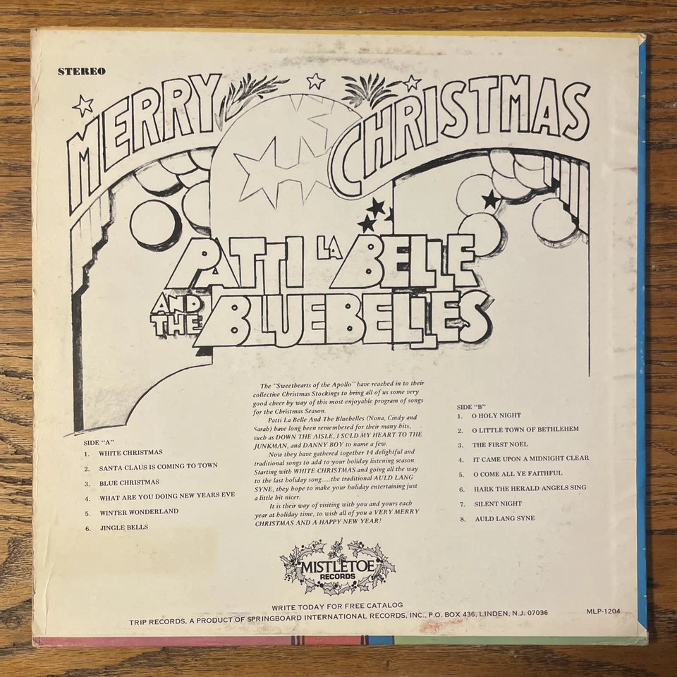 Patti LaBelle And The Bluebelles Merry Christmas LP Mistletoe Stereo Holiday EX! - Image 4 of 4