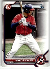 2022 Bowman Draft #BD-125 Ignacio Alvarez 1st Atlanta Braves Baseball