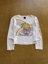 Camiseta De Colección Años 90 Arco Iris Brite Dibujos Animados Anime Manga Larga Arco Iris Para Mujer (M)