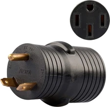 RVGUARD RV Plug Adapter 30 Amp Male (TT-30P) to 50 Female (14-50R) 30M/50F 