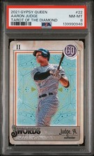 2021 TOPPS GYPSY QUEEN TAROT OF THE DIAMOND #22 AARON JUDGE MVP PSA 8