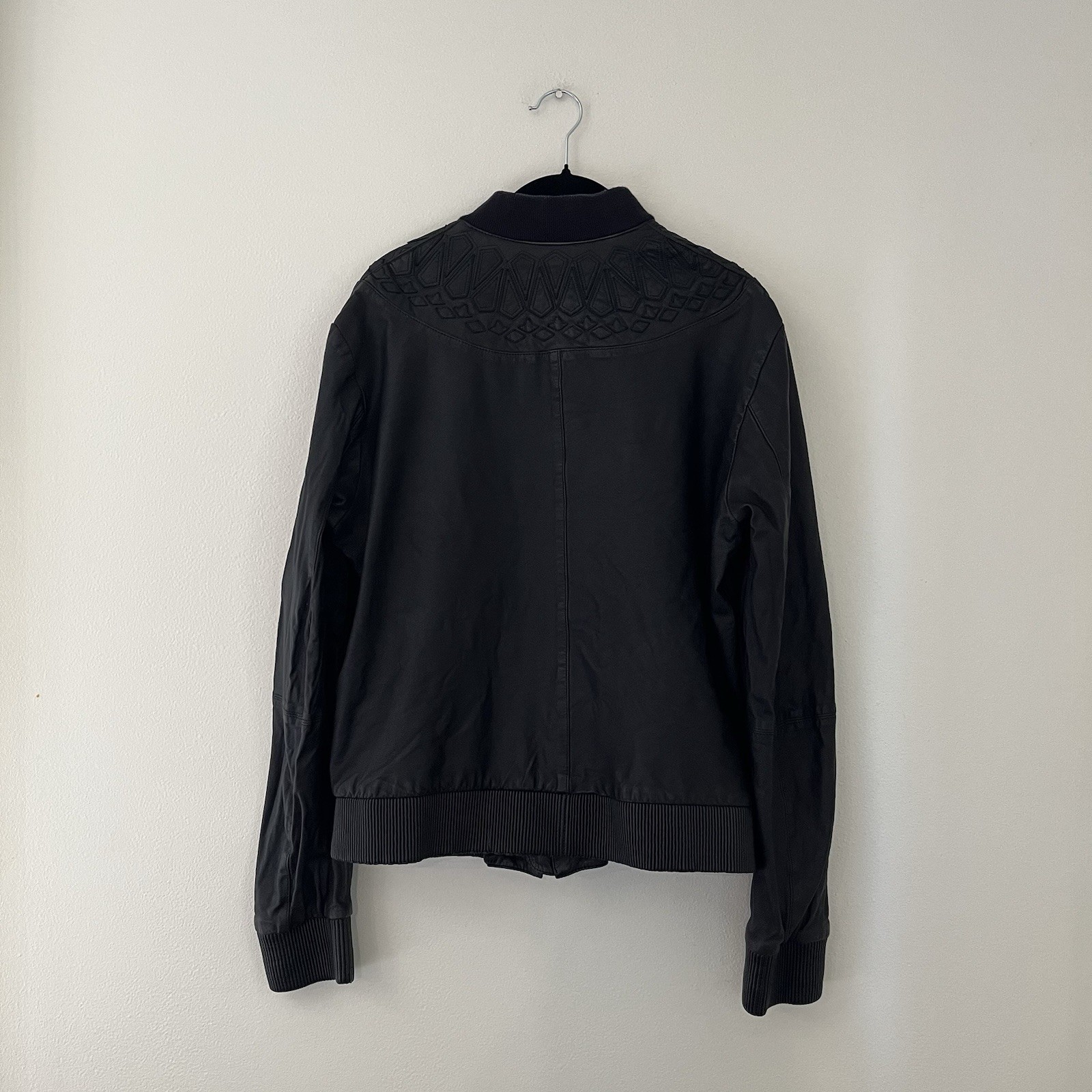 Versace Collection Leather Patchwork Bomber Jacke… - image 7