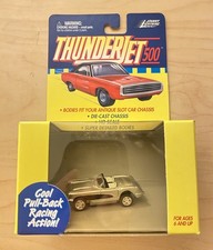 NEW Johnny Lightning ThunderJet 500 Mustang Convertible 1:64 HO Scale Pull-Back