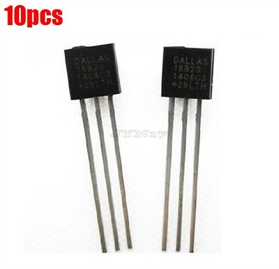 10Pcs TO-92 DS18B20 Dallas 18B20 1 Wire Digital Temperature Sensor Ic New xi