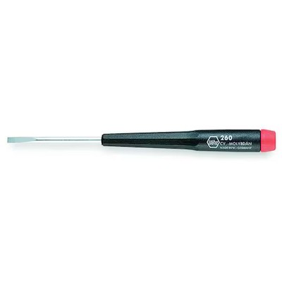 Wiha 26030 Prec. Screwdriver, Slotted, 3.0Mm X 2 In.