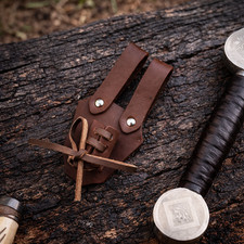 Genuine Leather Dagger Holster Medieval Sword Frog for Hunting, Camping Outdoor