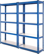 Racking Solutions 2 Bay Heavy Duty Steel Shelving Unit 150kg per Shelf