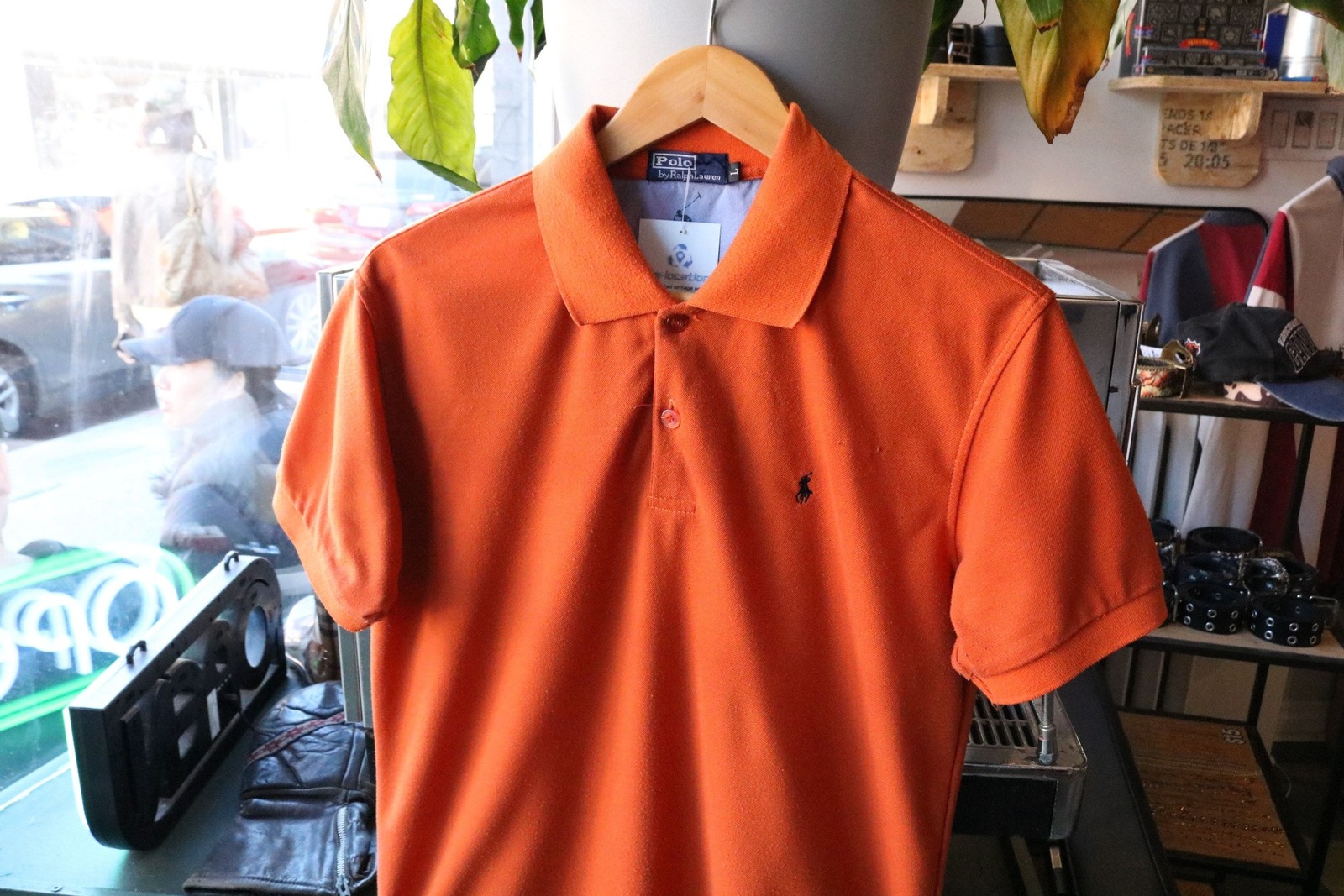 Polo-Ralph-Lauren polo shirt | Vintage 2000s orange pique short sleeve pony logo