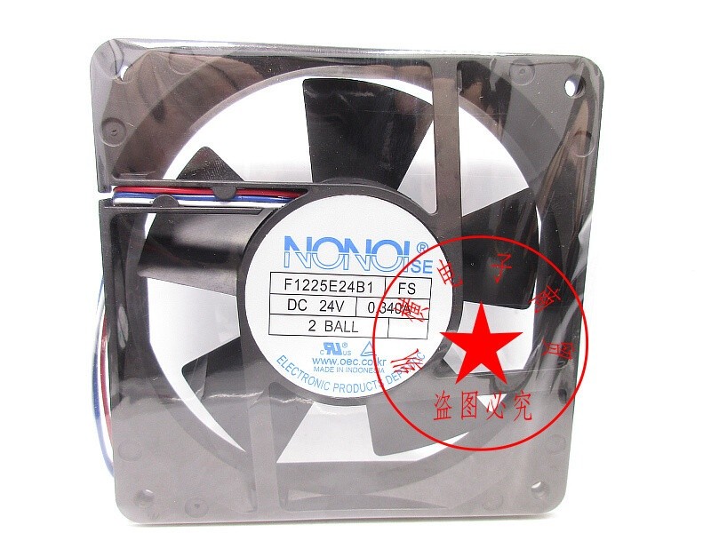 1 PCS NONOIse fan F1225E24B1 FS DC 24V 0.34A 120*120*25MM 3 pin cooling fan #j