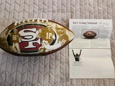 JOE MONTANA FAN CLUB ISSUE FOOTBALL WITH COA NEWSLETTER