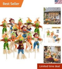 Eye-Catching 12 PCS Halloween Scarecrow Collection for Seasonal Festivities