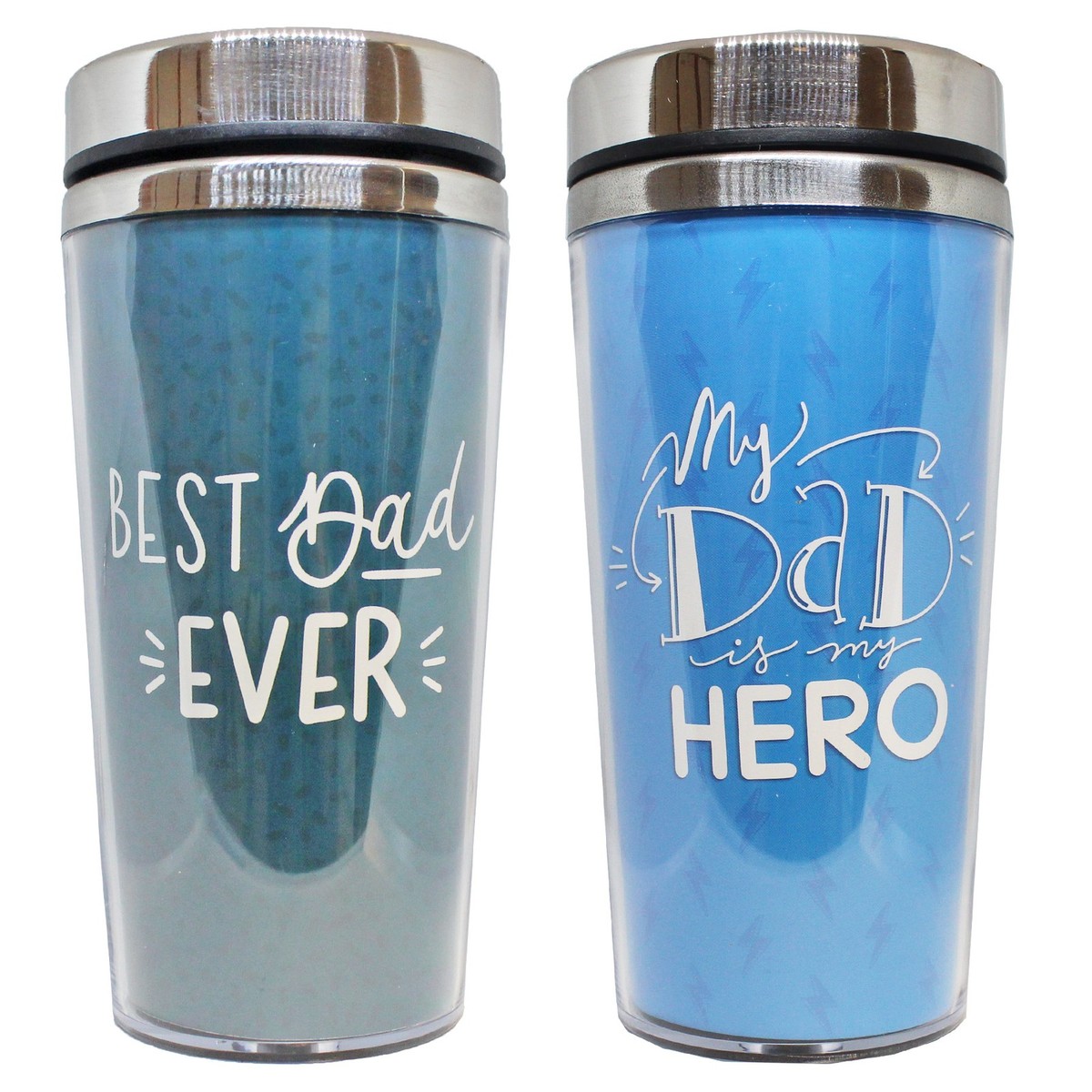 Dad Travel Mug Stainless Steel Plastic Cover Father's Day 450ml