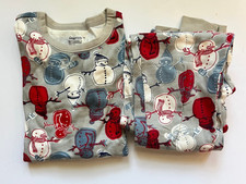 NEW Gap Kids Boys Girls Unisex Xmas Snowman Pajamas Set size 12