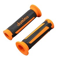 Griffbezug Domino Motorrad On Road A350 Anthrazitgrau-Orange Offenes Ende 120Mm