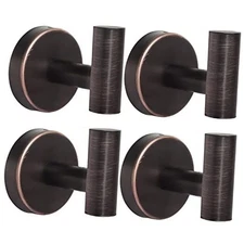 Bathroom Robe Towel Hooks Coat Wall Hook Stainless Steel Heavy Duty Red Bronze