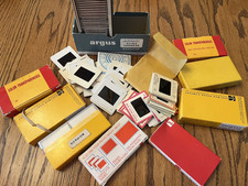 Lot of 450 1940-70s Slides Plus Argus Slide Changer
