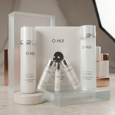OHUI Extreme White 2pcs Skincare Set Brightening Anti-Aging K-Beauty