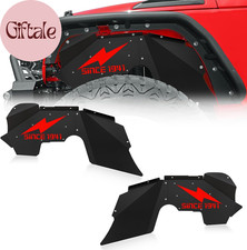 Front Inner Fender Liners Compatible with 2007-2018 Jeep Wrangler JK  JKU Unlim