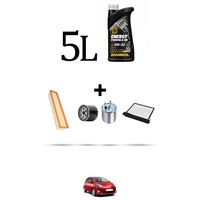 Hoffcar Servicekit 4 Filter Und 5L ÖL FüR Renault Twingo Ii 1.5 Dci 48Kw Ab