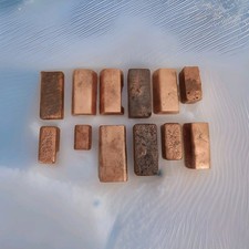 5100g Kupferbarren Set &ndash; Drachengold  Handmade Einzelst&uuml;cke 9999 Glutgold