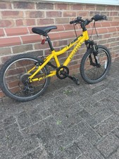 Ridgeback MX20 Kids Bike 20in Yellow/Black Front Suspension V-Brake Gears