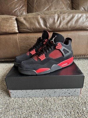 Size 14 Nike Air Jordan 4 s  Red Thunder  WORN ONCE. With Original Box.