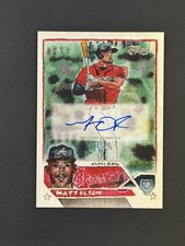 2024 Topps Spotlight By Andy Friedman Matt Olson Canvas Auto /25 #42C