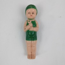 Vintage CELLULOID Bathing Cap SWIM SUIT GIRL Toy Doll 4 1/2-inch Figure