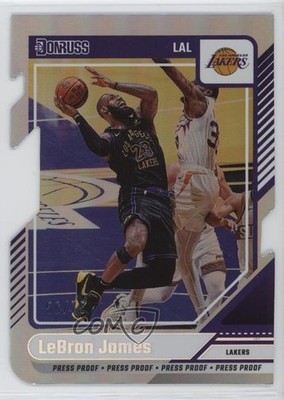 2024-25 Panini Donruss Press Proof Silver Die-Cut 56/75 LeBron James #19 7y2