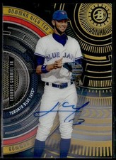 (4890) 2017 Bowman High Tek Lourdes Gurriel Jr. on Card Auto Gold Rainbow #/50